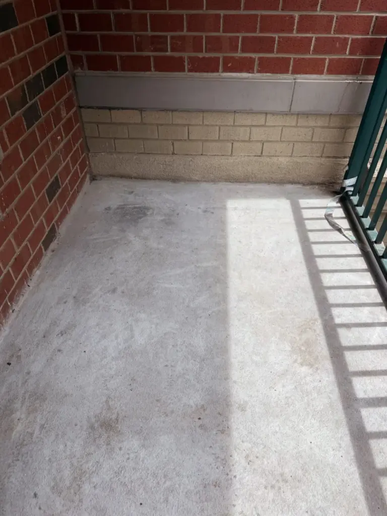 NYC balcony after bird dropping cleanup by Bird Control NYC