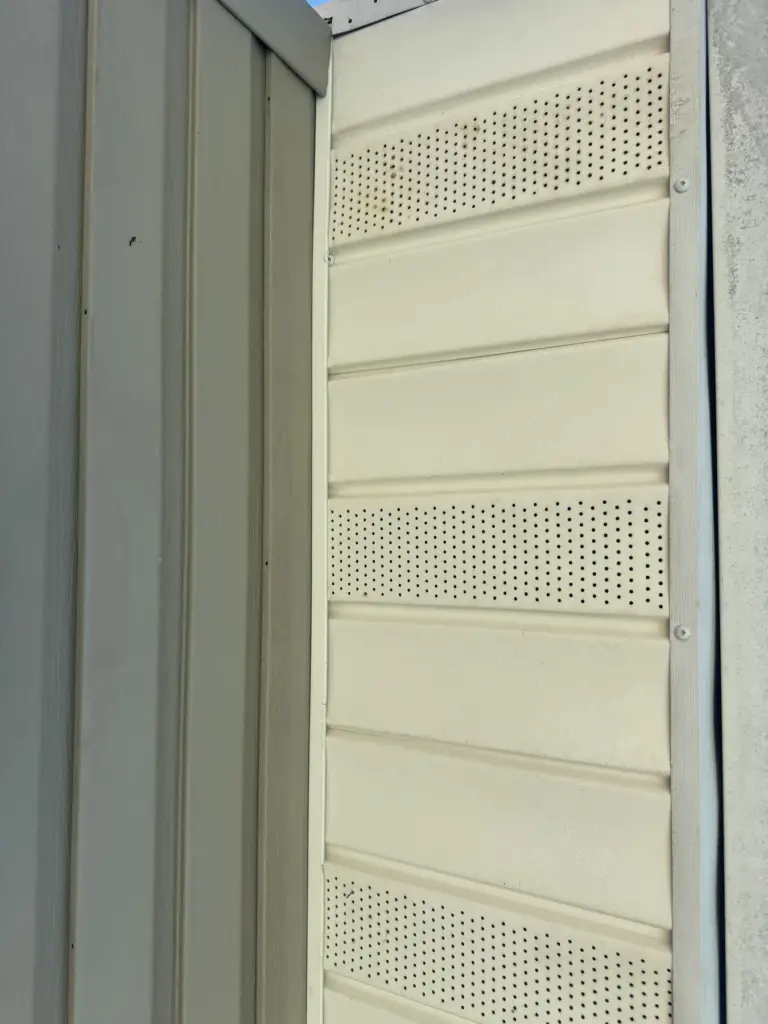 Exterior opening after bird exclusion screening to help prevent nesting in NYC
